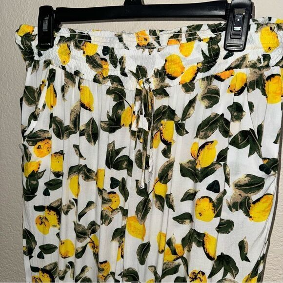Solitaire Swim Lemon Print Lounge Pants - Size L - Picture 8 of 9